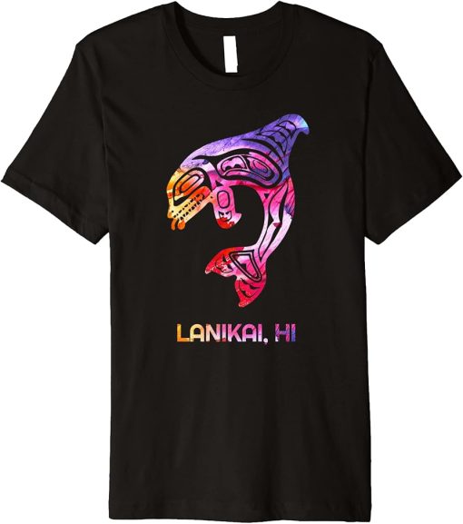 Tribal Lanikai Orca Killer Whale Indigenous Native Premium T-Shirt